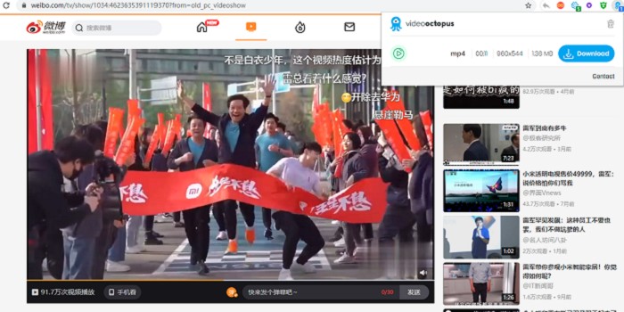 浏览器网页视频下载Video Octopus插件 浏览器网页视频下载Video Octopus插件